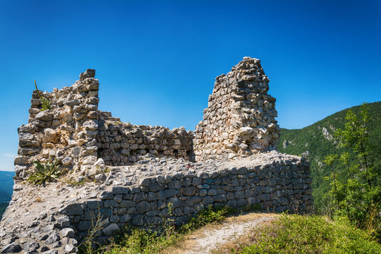 a medieval fortification in Milesevac in Serbia
