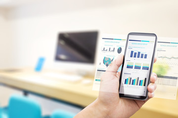 smart phone with automated office