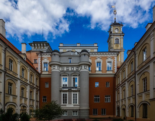 Fototapeta na wymiar Uniwersity in Vilnius city, Lithuania
