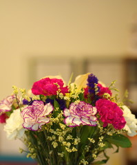 Colorful Flower bouquet , Close-Up. with a natural light