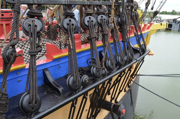 Fototapeta premium L'Hermione à Rochefort (france)