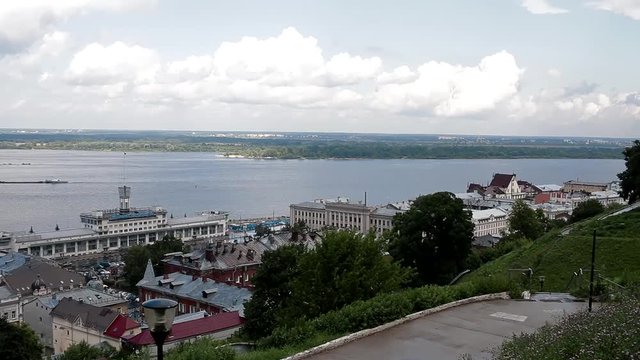 View of Nizhny Novgorod with the Fedorovsky embankment