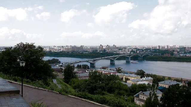 View of Nizhny Novgorod with the Fedorovsky embankment
