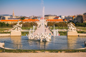 Kaskadenbrunnen, Belvedere, Wien, Austria
