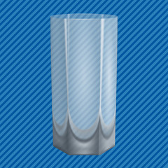 Water glass concept background, realistic style