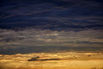 beautiful sunset sky