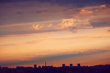 beautiful sunset sky