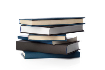 books isolated on white