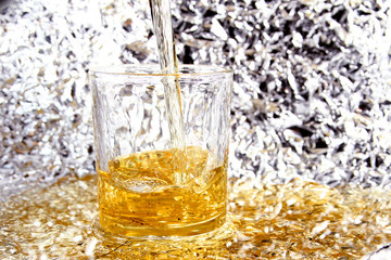 Palm oil background / Palm oil is an edible vegetable oil derived from the reddish pulp of the fruit of the oil palms