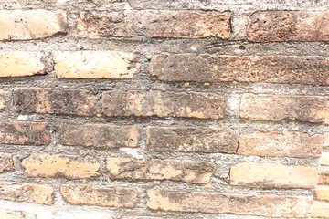 Ancient Red Brick Wall
