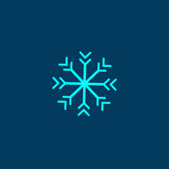 Vector snowflake silhouette-07