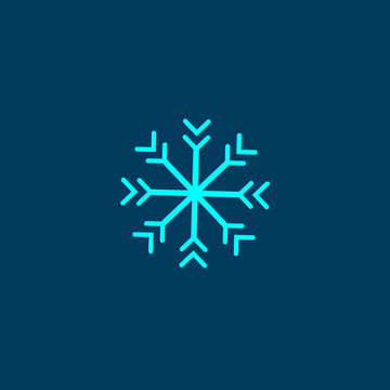 Vector snowflake silhouette-07