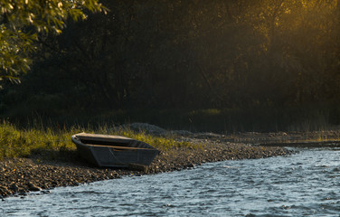 boat on the river