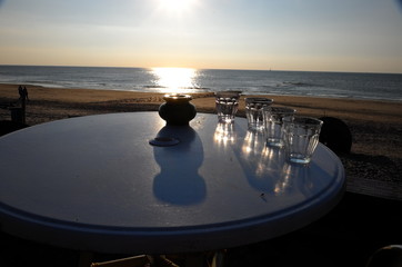 Sunset at the Beach Cafe