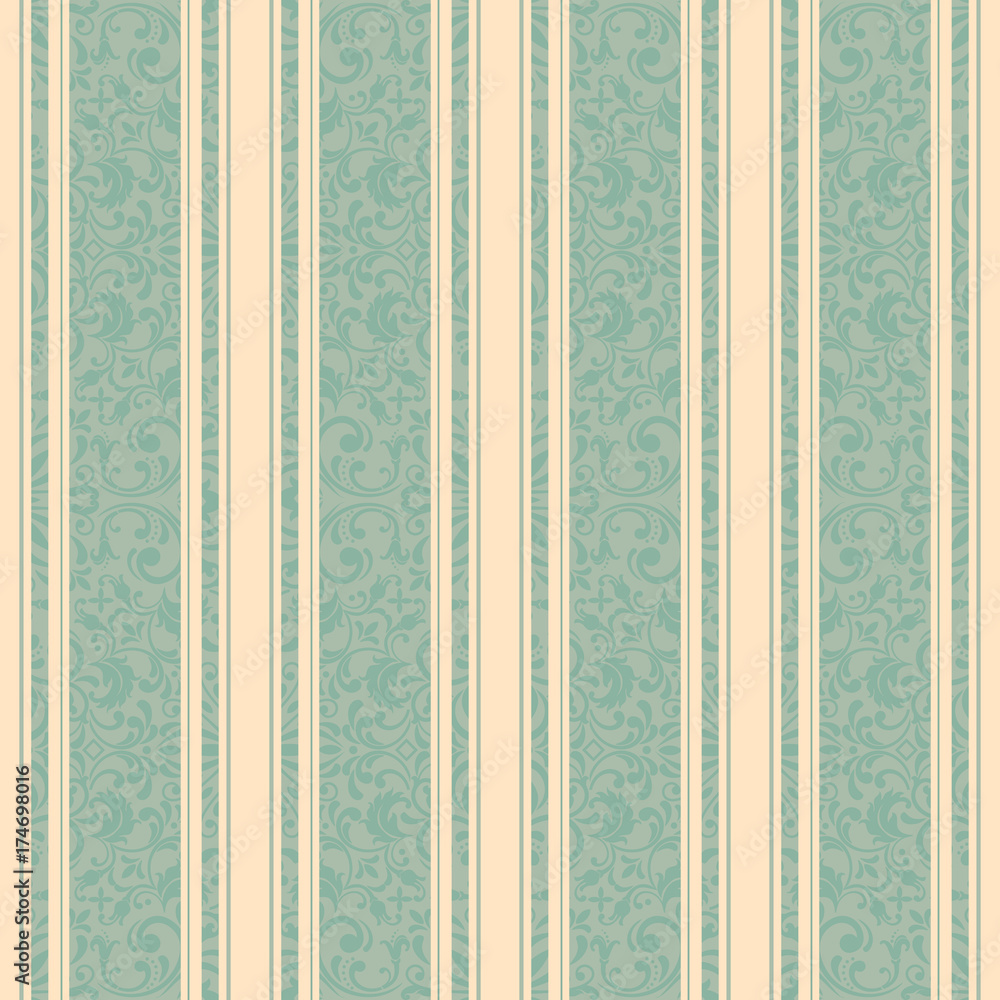 Wall mural striped background . vector line art seamless border for design template. decorative element for des
