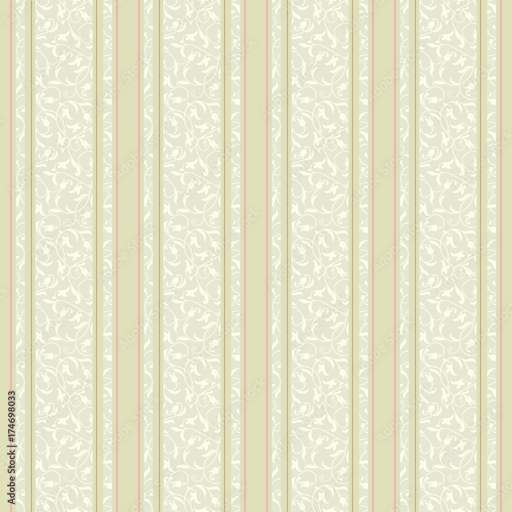 Wall mural striped background . vector line art seamless border for design template. decorative element for des
