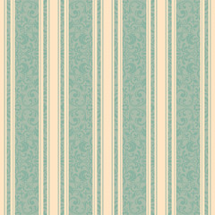 Striped background . Vector line art seamless border for design template. Decorative element for design in Eastern style. Vintage pattern for invitations, greeting cards, wallpaper, linoleum, textile. - 174698016