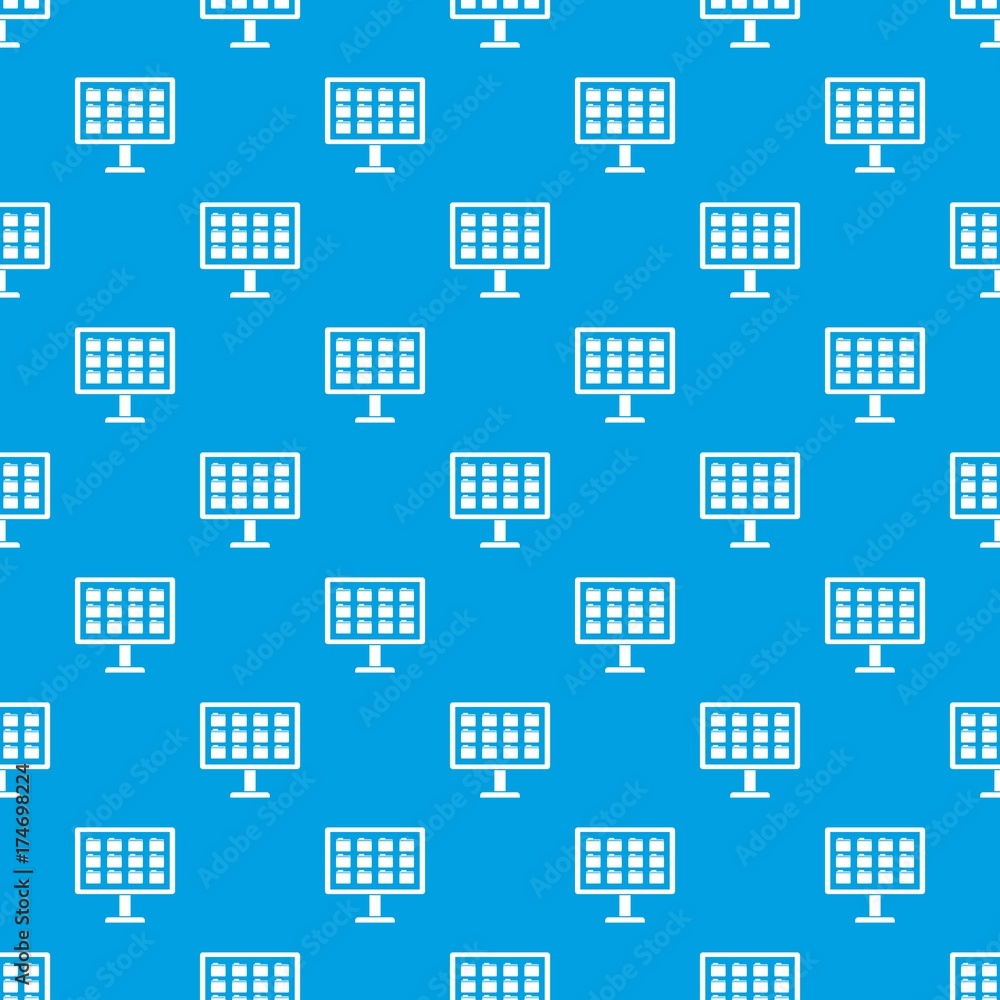 Aufkleber desktop of computer with folders pattern seamless blue