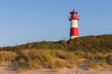 Fototapeta na wymiar Lighthouse List - Sylt, Germany 