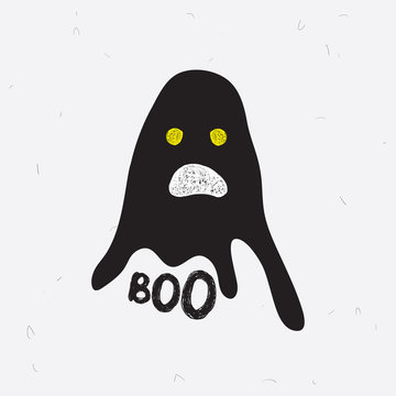 Vector Chost Boo for Halloween