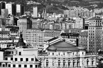 Aerial view of Bilbao