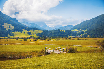 Naklejka premium Sint Johann village in Tyrol area