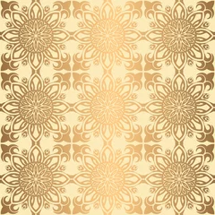 Foto auf Acrylglas Royal wallpaper seamless floral pattern, Luxury background © somber