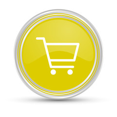 Gelber Button - Einkaufswagen