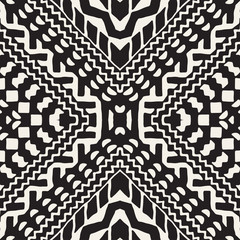 Hand drawn painted seamless pattern. Vector tribal design background. Ethnic motif. Geometric ethnic stripe lines illustration. For art prints, textile, wallpaper, wrapping paper.