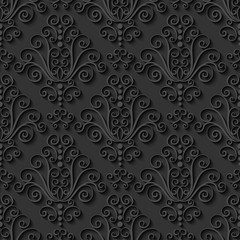Abstract decorative 3d seamless pattern. Vector Illustration