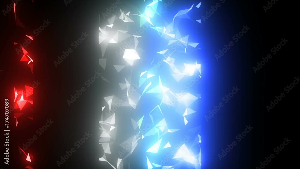 Poster diffraction of light. shining stripes. cinematographic background. seamless loop.