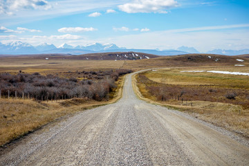 Country road, Alberta, Canada