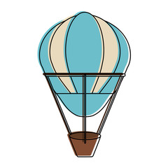 Fototapeta na wymiar hot air balloon icon image vector illustration design