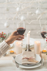 Dining with wine