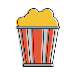 popcorn bucket icon image vector illustration design