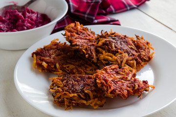 beetroot and potato rosti
