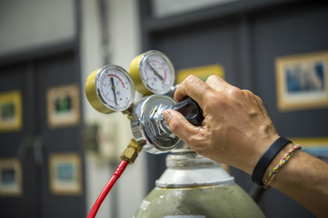 Scientists are adjusting the gas pressure used in the laboratory and applying it to scientific...