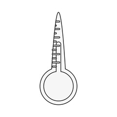 analog thermometer icon image vector illustration design