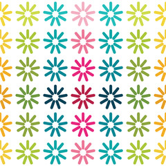 Seamless abstract pattern colourful shapes