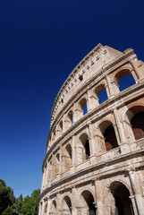 Coliseum monumental arches in Rome