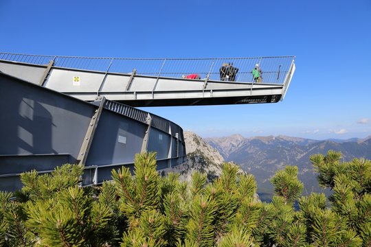 Aussichtsplattform an der Bergstation Alpspitze, Garmisch-Partenkirchen
