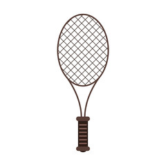 racquet tennis related icon image vector illustration design 