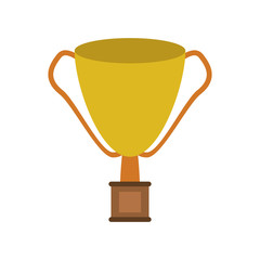trophy cup icon image vector illustration design 