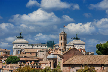 Obraz premium Capitoline Hill skyline in Rome