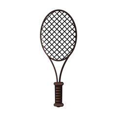 racquet tennis related icon image vector illustration design 