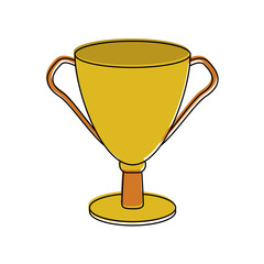 trophy cup icon image vector illustration design 