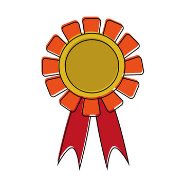 medal prize icon image vector illustration design 