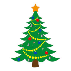 decorated christmas tree 