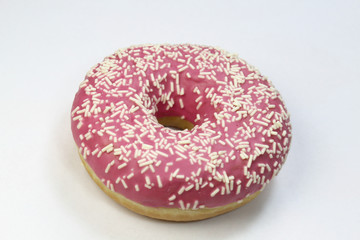 donut with strawberry cream