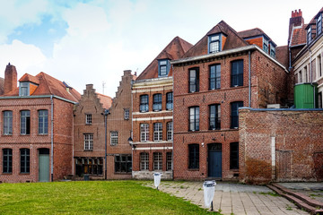 street view of downtown in Lille, France